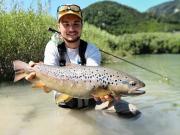 Tom and Brown trout, July